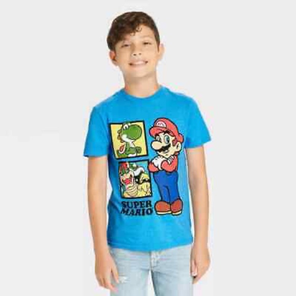Super Mario Graphic T-Shirt - Blue